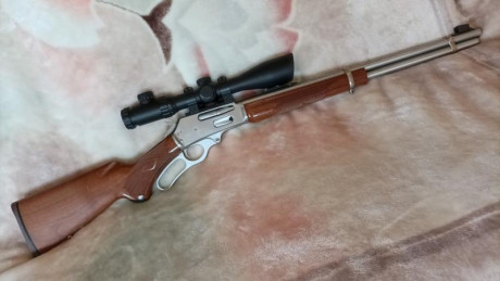 Hola desde Granada, vendo precioso rifle de palanca calibre 30-30 modelo 336 SS inoxidable, con monturas 00