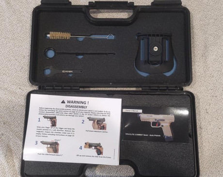 Vendo pistola canik tp9 elite combat con 4 cargadores, funda original. Sistema "Optic Ready" 02