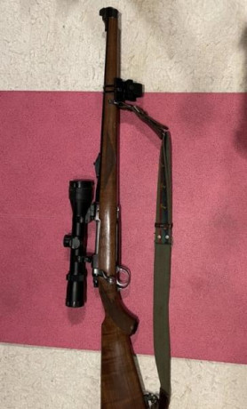 Vendido
Pongo a la venta el rifle de un compañero ,se trata de un rifle  de cerrojo Ruger modelo de caja 01
