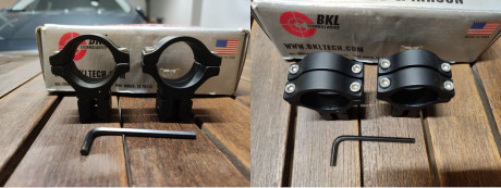 Hola,

Vendo monturas BKL 301 de 30mm.

Disponen de tornillería de acero inoxidable para evitar la aparición 00