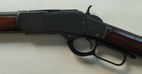 Rifle Winchester modelo 1873 original en calibre 44-40 en muy buen estado, pavón original sin óxido. Cañon 11