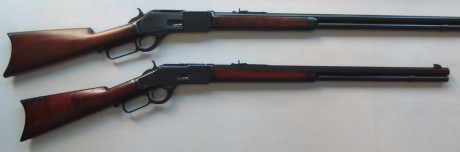 Rifle Winchester modelo 1876 original en calibre 40-60 en muy buen estado, restaurado de maderas y metal. 01