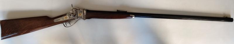 Rifle Sharps 1874 Sporting Pedersoli Extra de Lujo, el más alto de gama, profusamente grabado, maderas 00