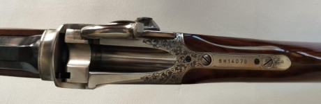 Rifle Sharps 1874 Sporting Pedersoli Extra de Lujo, el más alto de gama, profusamente grabado, maderas 10