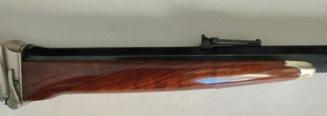 Rifle Sharps 1874 Sporting Pedersoli Extra de Lujo, el más alto de gama, profusamente grabado, maderas 32