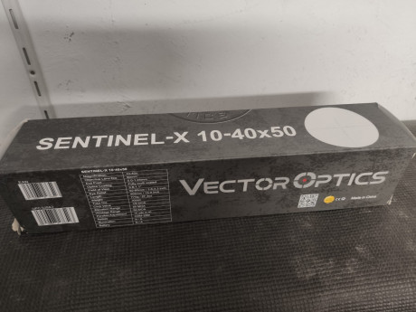 Compañero del club pone a la venta visor Vector Optics Sentinel 10-40x50. Usado con carabina de aire comprimido 02