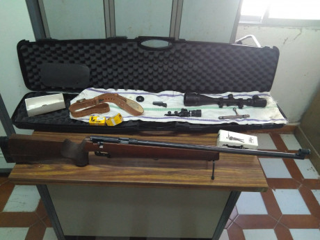 Buenas tardes, carabina calibre 22 lr. en venta. Ha sido mi carabina desde hace unos 15 años, he tirado 01