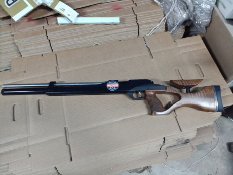 Hola, pongo a la venta esta Steyr Hunting en calibre 5.5.
La carabina está en Alicante.
El regulador es 02