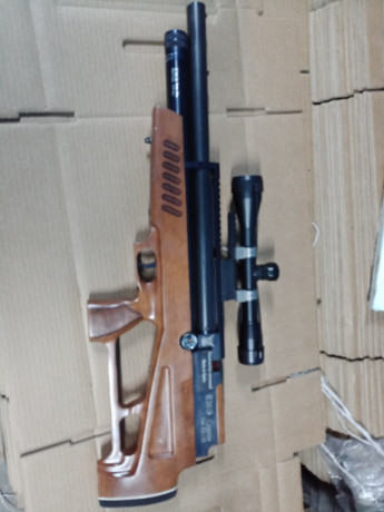 Venta de este bullpup en 5.5 y con regulador.
El visor no está incluido en la venta.
La carabina funciona 02
