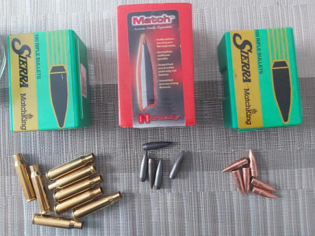 Buenos dias 
Vendo caja de 100 puntas Sierra 168 GR HPBT sin abrir , 40 puntas Sierra 150 GR HPBT , 77 00