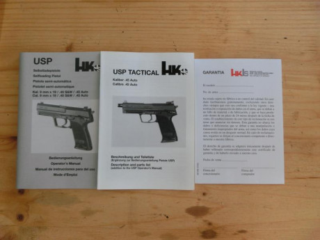 Vendo pistola HK USP Tactical en .45 ACP 
Se puede ver la pistola en Paiporta / Valencia.
La pistola esta 31