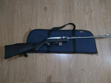 Hola. Vendo esta carabina desmontable , 22Lr.. Está en Asturias, guiada con licencia "E". 350€ 02