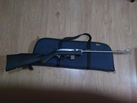 Hola. Vendo esta carabina desmontable , 22Lr.. Está en Asturias, guiada con licencia "E". 350€ 01