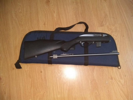 Hola. Vendo esta carabina desmontable , 22Lr.. Está en Asturias, guiada con licencia "E". 350€ 10