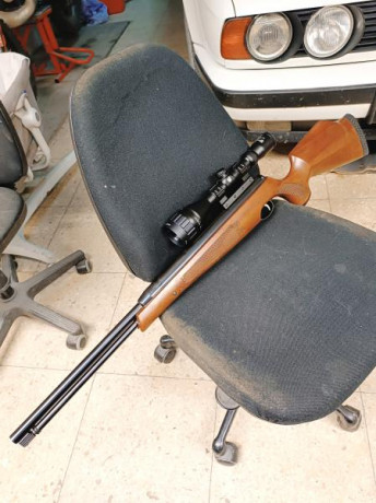 Bueno, pues este ha sido el último brico que he hecho. Adaptación de una culata original de Air Arms TX200 12