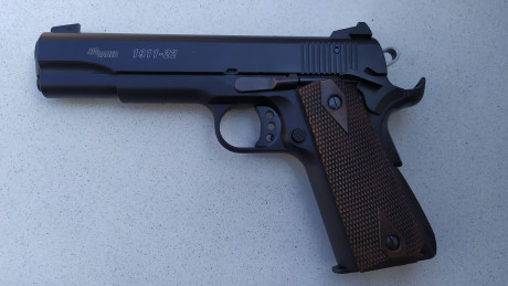 Vendo pistola Sig Sauer 1911 calibre .22lr guiada en licencia F
Incluye 2 cargadores, maletín y manual
Se 02