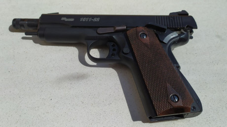 Vendo pistola Sig Sauer 1911 calibre .22lr guiada en licencia F
Incluye 2 cargadores, maletín y manual
Se 00