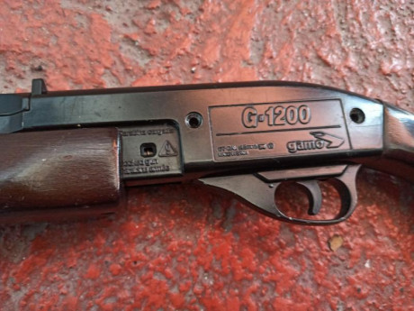 La Gamo G-1200 es una carabina que siempre me ha gustado y por fin he conseguido una. no está en perfectas 02