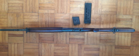 Vendo un rifle Winchester 1910, de calibre 401 WSL,. en buen estado estetico y mecánico. Va con tres cargadores, 02