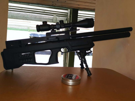 Pues pongo a la venta esta potente carabina pcp del calibre .30 o 7,62 en este calibre es muy precisa, 01