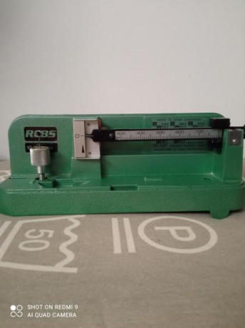 Vendo bascula analógica Rcbs 10-10.
Fabricada en USA.
Muy precisa.
Precio 100€ 30