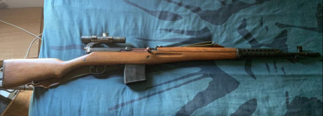 SE VENDE RIFLE TOKAREV SVT-40 SEMIAUTOMÁTICO SNIPER CON MIRA TELESCÓPICA. 
CALIBRE 7,62 x 54 R.
AÑO 1940.
TODO 02