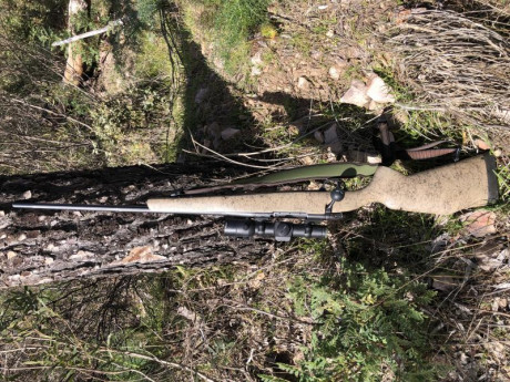 Bien pues aquí está mi Vanguard en calibre .300 WM, el visor es un pentaflex 3 - 12 X 56 IR 92