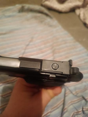 VENDIDA--Pistola NORINCO calibre 45ACP, con corredera perforada, botón de extracción de cargador sobredimensionado 00