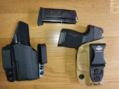 Pongo a la venta mi pistola Sig Sauer P365. Guiada con licencia A. Comprada en septiembre de 2020, no 00