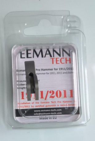 Vendo martillo de competición Premium Match Eemann Tech para 1911, 2011 y clones.
Solo 11gr de peso. Queda 12