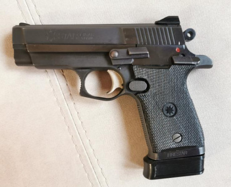 VENDIDA - pistola STAR FIRESTAR M43 cal 9x19, En muy buen estado.
Pistola compacta guiada en F,  13 cm 00
