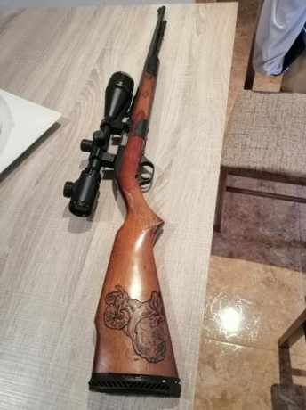 Vendo caraviana semiatomatica marlin 60 seminueva sea usado muy poco la vendo con visor y funda de cuero. 00