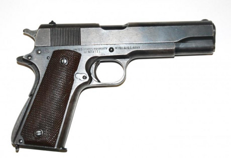 En venta pistola 1911A1 en calibre .45acp fabricada por Remington Rand en 1943. 
Pistola fabricada para 01