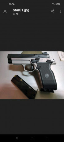 Hola. Vendo esta pistola impecable dos cargadores de 13 disparos armazón de aleación . mide lo mismo que 11