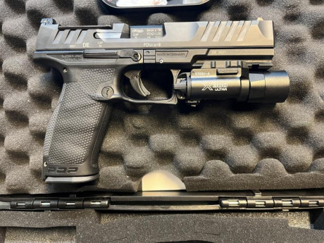 SE VENDE WALTHER PDP DE 5", DE CALIBRE 9x19

 Tiene instalada la base para colocar visor óptico, 00