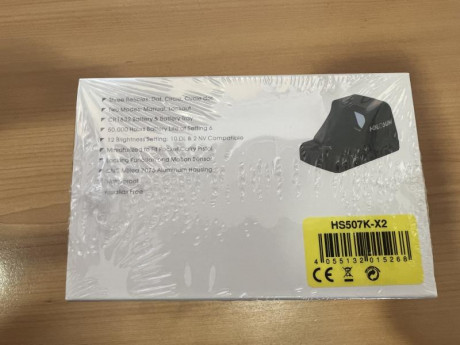 Se vende visor holosun 507k X2 junto con la placa adaptadora de holosun para poder montarlo en Glock con 01
