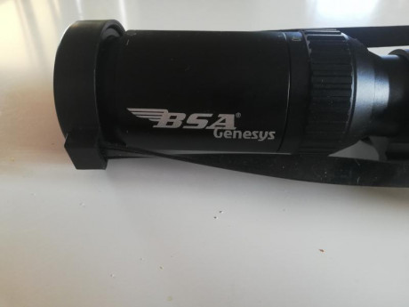  VENDIDO  visor BSA Genesys field target GFT10-40x56 SF apenas usado montado en pcp. Tiene rueda paralaje 02