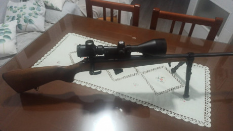 Se vende carabina Cz 452 calibre 22 Rl con visor y bipode. 01