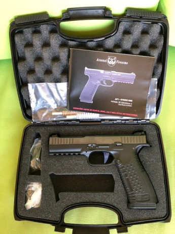 Saludos a todos/as:
Por no darle uso, vendo impecable pistola Arsenal Firearms  modelo Strike One Speed. 02