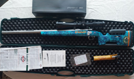 Por haberme retirado de F-Class vendo mi equipo compuesto por:
- Rifle Sabatti Tactical Syn en calibre 02