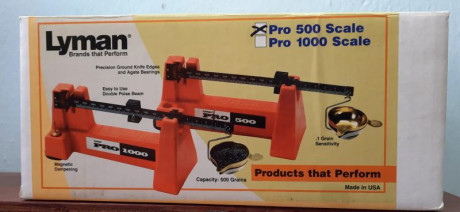 Hola, vendo balanza Lyman Pro 500 practicamente nueva, apenas la he usado, a mi me costó 96€, yo la vendo 01