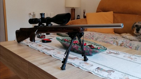 Se vende SAVAGE MARK II BTVS en excelente estado, bípode tipo Harris, visor walther FT8 - 32 x 56 con 01
