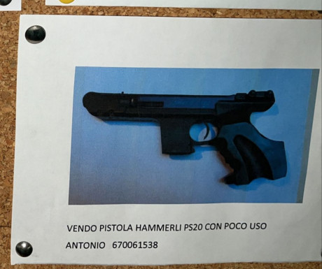 Busco y compro HAMMERLI SP 20 del calibre .22 lr.

Tengo preferencia por el primer modelo el que se fabricaba 40