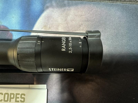 Buenos días, 

Se vende visor Steiner ranger 2,5-10x50 sin estrenar,  con retícula iluminada. 

Se puede 00