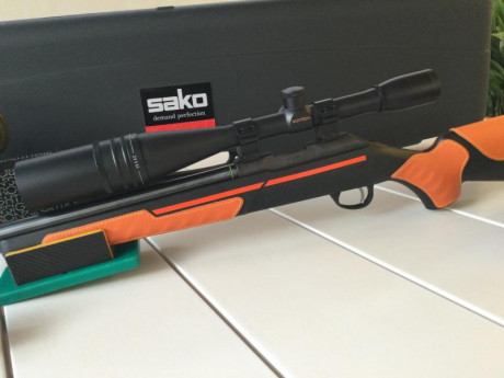 Oportunidad.Vendo carabina Sako Quad HB cal.22 LR,cañón Pesado.Visor Sightron SII 36x42 BRD.Todo NUEVO 02