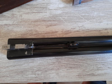 Vendo escopeta yuxtapuesta Gaspar Arizaga cañones de 70 cm con 3 y 1 estrellas,pletina larga ,cañones 01
