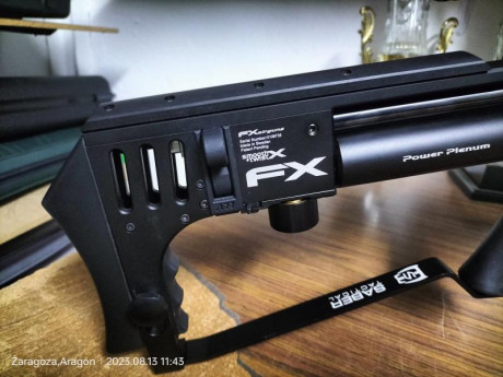 Vendo FX Impact MK2 Power Plenum 
Calibre 4,5
Visor Zos 10x40x50 y anillas
Bipode
Sonda de recarga
Adaptador 02