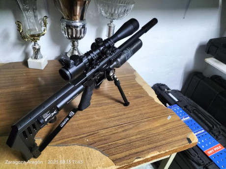 Vendo FX Impact MK2 Power Plenum 
Calibre 4,5
Visor Zos 10x40x50 y anillas
Bipode
Sonda de recarga
Adaptador 00