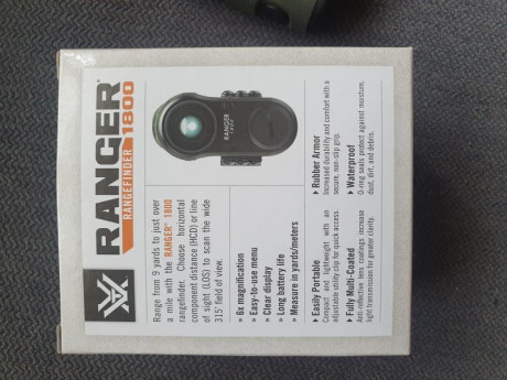 VENDIDO.

Vendo telemetro Vortex Ranger 1800 6x.
Como nuevo. Cálculo distancia máxima 1645 metros.
250 31