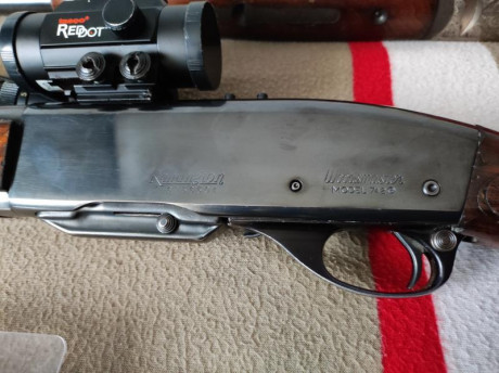 Por cese de actividad,pongo a la venta rifle remington 742 woodmster semiauto en 30-06 y escopeta superpuesta 01